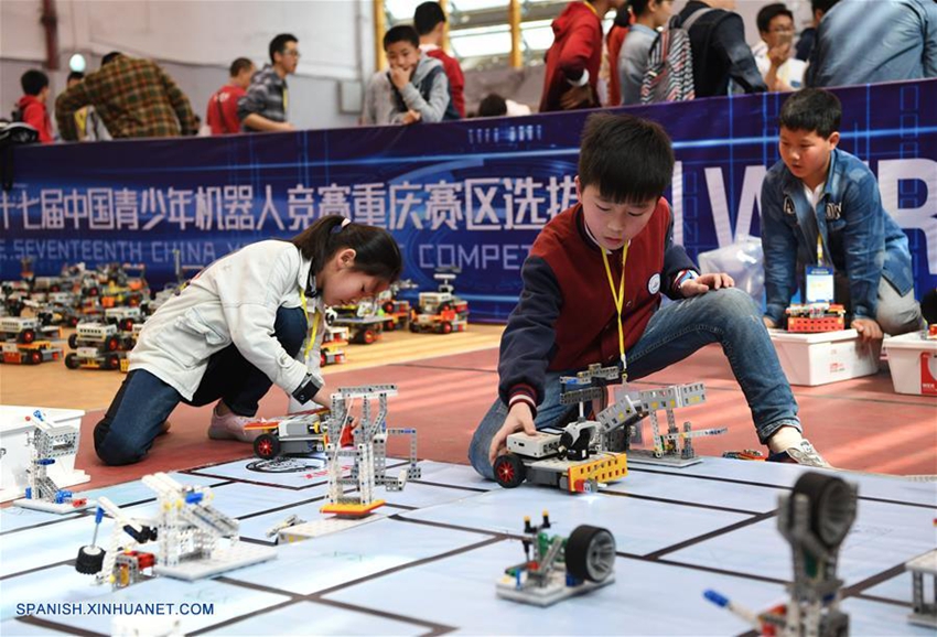 Calificaciones del Concurso de Robótica Adolescente del Distrito de Chongqing de China2