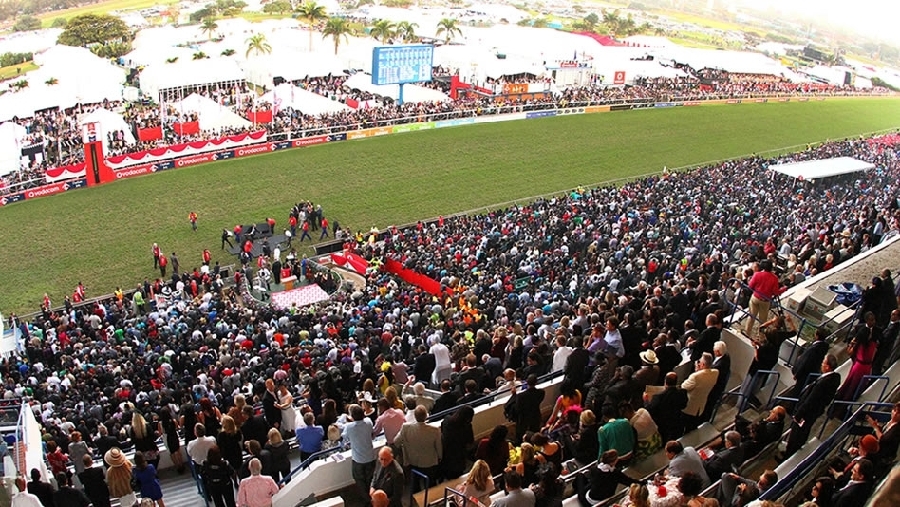 En el hipódromo de Greyville ocurren las carreras de caballos más importantes de Sudáfrica. 
