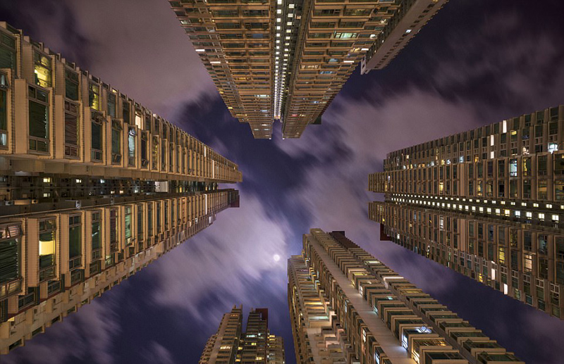 ¡Impacto visual! Fotografías de rascacielos en Hong Kong hechas por fotógrafo francés