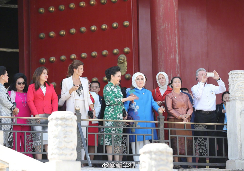 Esposas de líderes mundiales visitan la Ciudad Prohibida en Beijing3