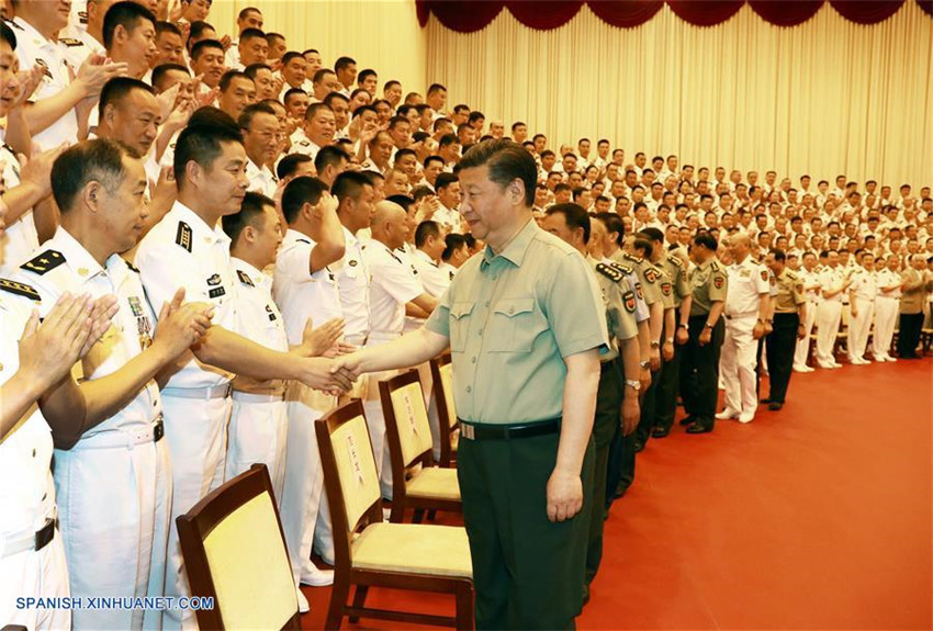 Presidente chino pide construcción de una marina 'fuerte y moderna'