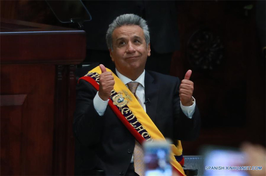 Lenín Moreno jura como presidente de Ecuador