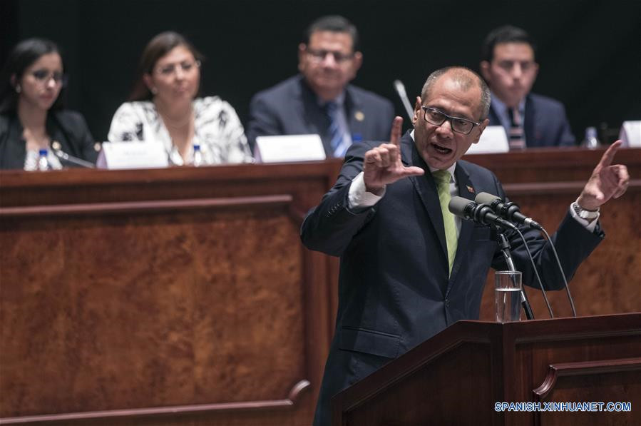 Vicepresidente de Ecuador descarta responsabilidad política en caso Odebrecht