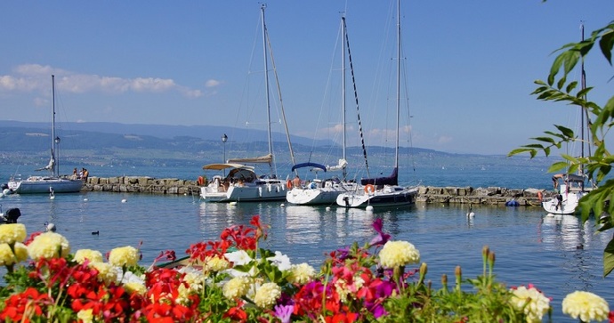 Fotos lindas de Yvoire, el pueblo hermoso francesa