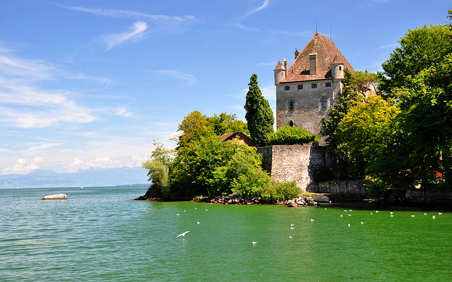 Fotos lindas de Yvoire, el pueblo hermoso francesa