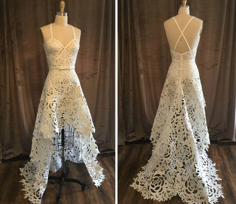 vestidos de novia hechos de papel higiénico1