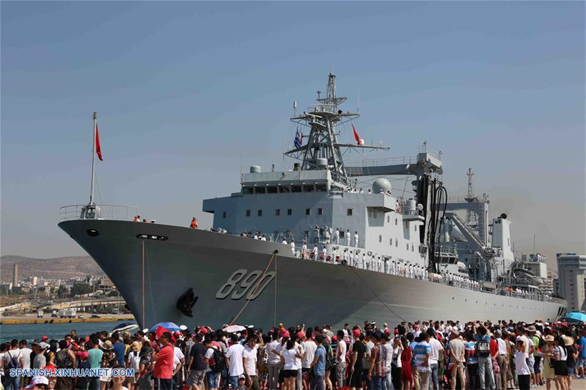 Flota naval china llega a Grecia para visita amistosa