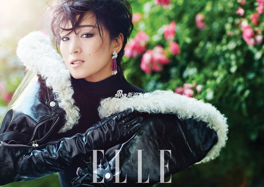 Famosa actriz china Gong Li posa para ELLE7
