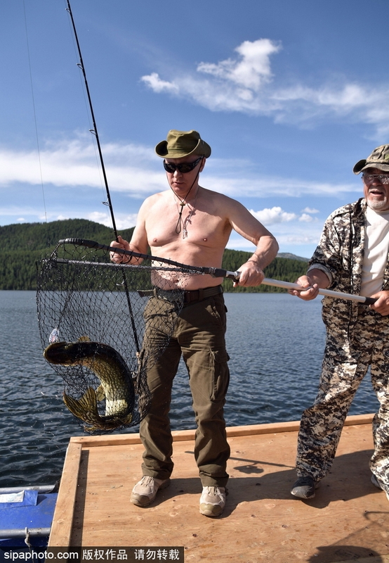 Putin se convierte en pescador profesional en sus vacaciones 3