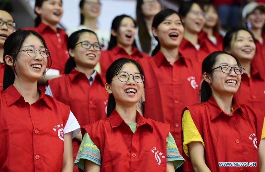 Voluntarios se preparan para la próxima Cumbre de los BRICS en Xiamen3