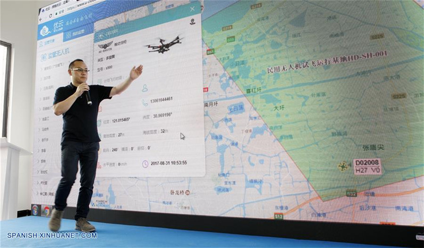 Shanghai establece primera base de vuelo de drones de China