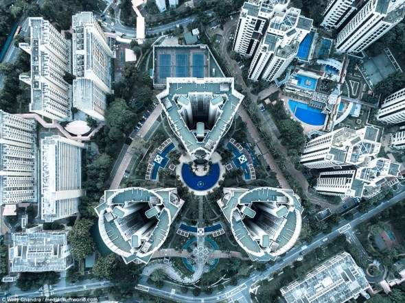 Singapur desde el cielo