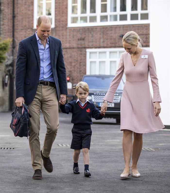 El príncipe Jorge empieza su primer día de colegio