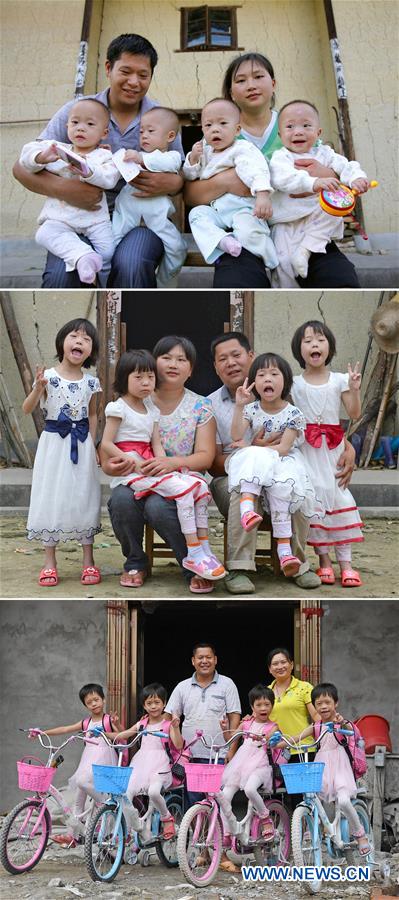 Familia de cuatrillizas en Jiangxi supera la pobreza 6