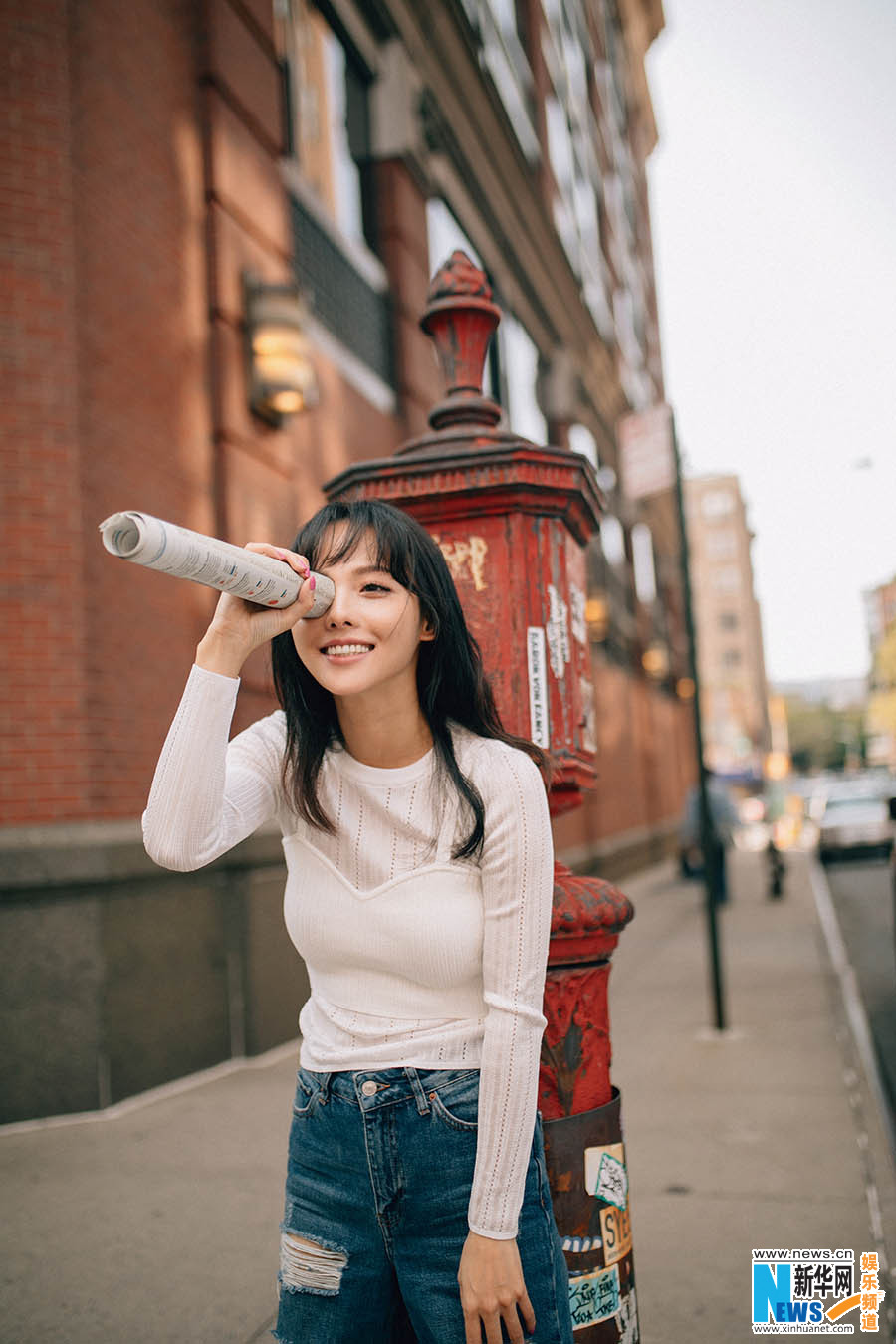 Nuevas fotos de actriz Zhang Jiani en Nueva York