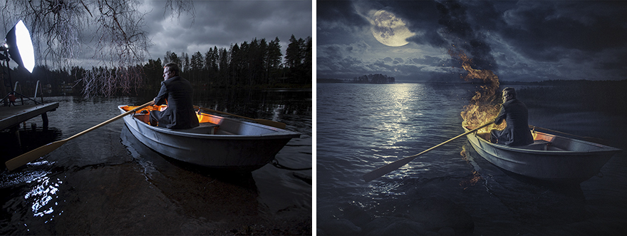 15 Fotos de antes y después del arte digital
