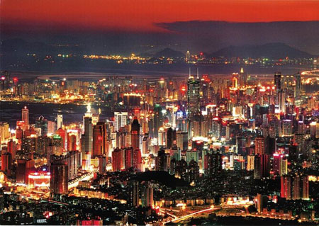 Shenzhen, Guangdong Province. Area：1952.48 sq km. Population:1819300