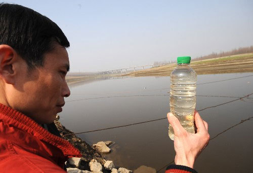 water supplies resume along polluted river -- ch