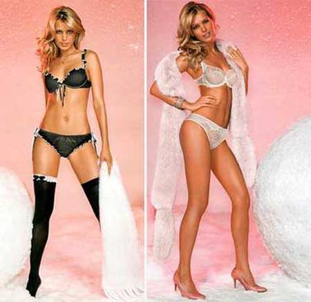 Petra heated up the frosty set in a series of skimpy sets. (Photo: China Daily)