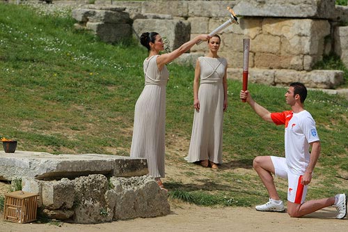 Full coverage: The lighting ceremony in Olympia, Greece