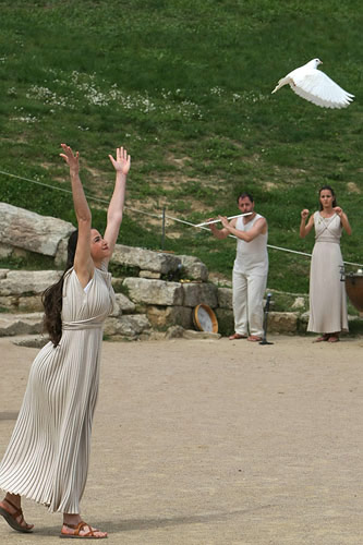 Full coverage: The lighting ceremony in Olympia, Greece