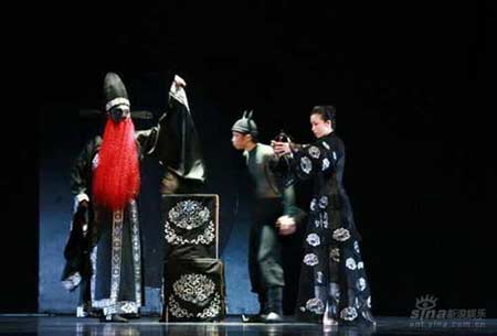 "Peony Pavilion", a Chinese ballet produced and performed by the National Ballet of China makes its world premiere in Beijing on Friday, May 2, 2008.