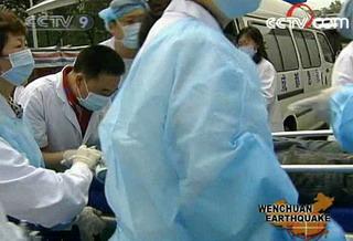 Victims listed as seriously harmed by the Wenchuan earthquake are being relocated to Chengdu for further treatment. 