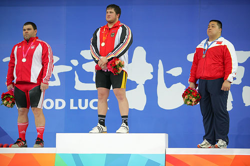 German 'Hercules' crowned in men's +105kg weightlifting in Pre-Olympic Tournament