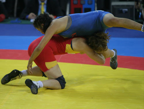 Photos: Wrestlers in the women's freestyle eliminations