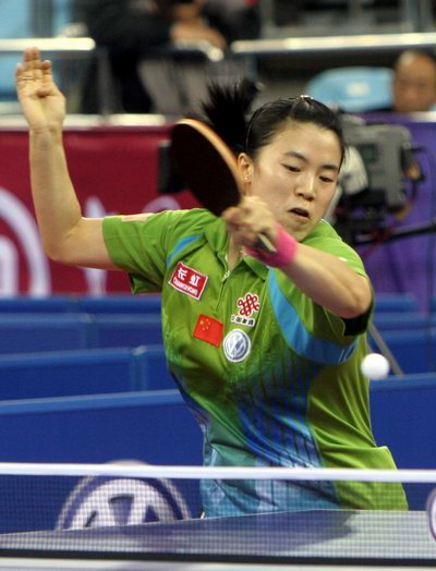 Photos: Wang Nan overpowered Hirano Sayaka 4-0