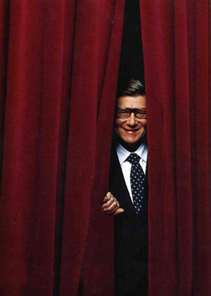 French fashion king Yves Saint Laurent (C) died at the age of 71 in his Paris home on Sunday evening after suffering months of declining health.