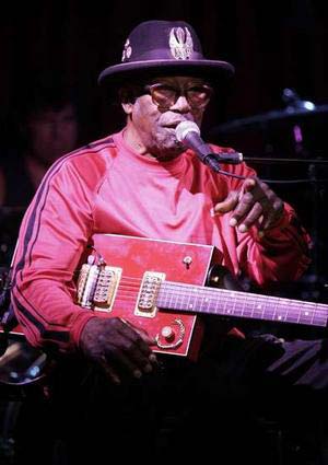 Bo Diddley, a founding father of rock 'n' roll who invented his own name, his own guitars, his own beat and influenced rockers like Elvis Presley and the Rolling Stones, died Monday after battling for months with heart problems. 