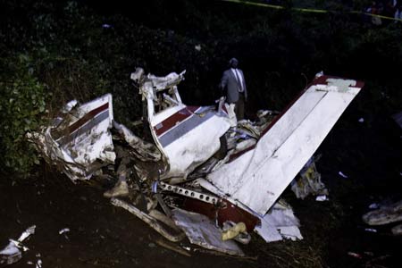 Kenyan Roads Minister Kipkalya Kones and Home Affairs Assistant Minister Lorna Laboso were killed in a plane crash on Tuesday in west Kenya.