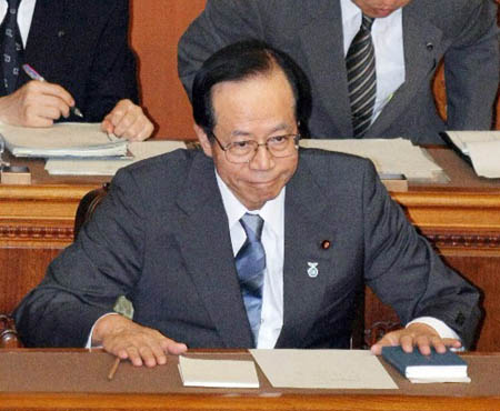 Japanese Prime Minister Yasuo Fukuda attends meeting of upper house on June 11, 2008. Japan's opposition-led upper house on Wednesday approved a nonbinding censure motion against Prime Minister Yasuo Fukuda.
