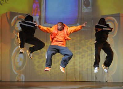 Performers from urban dance squad ZooNation, pictured in the West End musical Into The Woods in this file photo. ZonNation will feature in the Beijing Olympics closing ceremony.