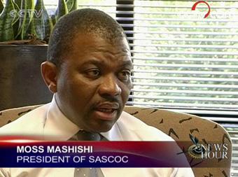 The president of the South African Sports Confederation and Olympic Committee, Moss Mashishi, has praised Beijing's preparations for the coming event. (CCTV.com)