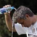 Inter's new coach Mourinho holds training session