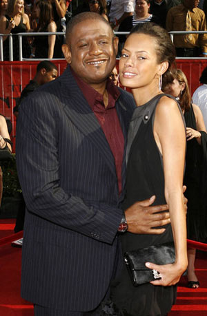 Actor Forest Whitaker and his wife Keisha arrive at the 2008 ESPY Awards in Los Angeles, California July 16, 2008. 