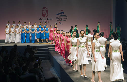 Uniforms for Olympic hostesses
