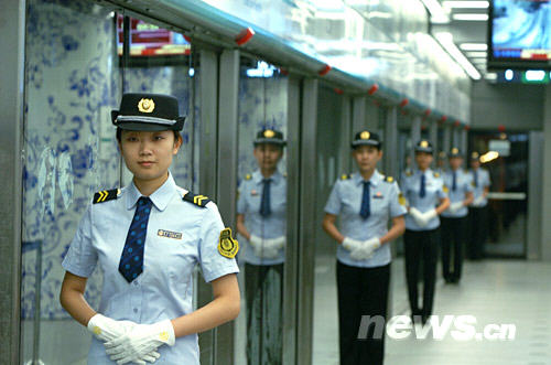The opening ceremony for a new Beijing subway line, the Olympic Branch Line, was held this morning.