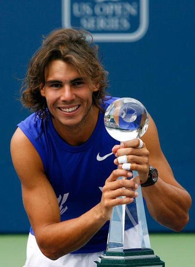 Rafael Nadal continued his drive towards Roger Federer's number one ranking with a 6-3 6-2 win over Nicolas Kiefer in the Toronto Masters final yesterday.