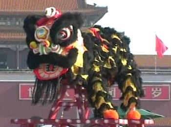 One of the team's performances, a traditional Lion Dance, captivated on-lookers as it recreated the atavistic energy of the King of Beasts.