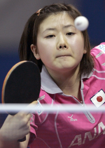 Fukuhara Ai, a top table tennis player, will carry the Japanese flag at the opening ceremony of the Beijing Olympics. Ai has played table tennis in China since 2005 and is considered a symbol of China-Japan friendship. [Xinhua]