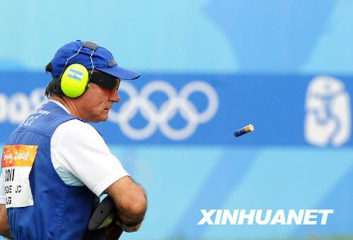 Argentine shooter Juan Carlos Dasque at the qualifier