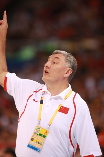 Head coach of Chinese men&apos;s basketball team Jonas Kazlauskas. [Xinhua]