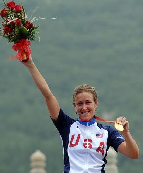 Kristin Armstrong, who is not related to cycling legend Lance Armstrong, won the women's cycling time trial at the Olympic Games on Wednesday