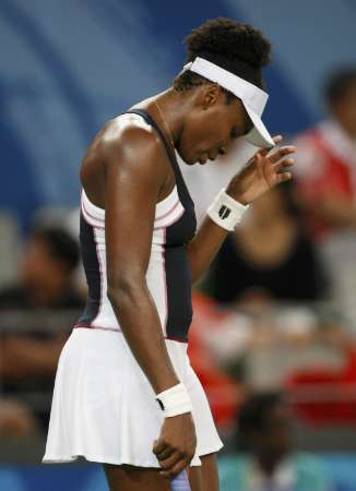 Venus Williams is upset by the result. 