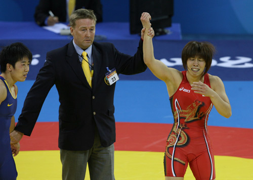 Photos: Japan's Yoshida wins Women's Freestyle 55kg Wrestling gold