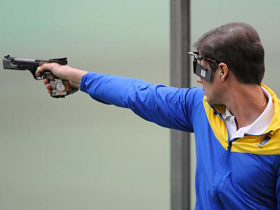 Ukraine's Petriv wins men's 25m rapid fire pistol gold 
