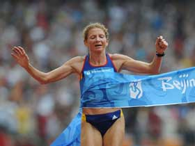 Romanian wins women's marathon gold 